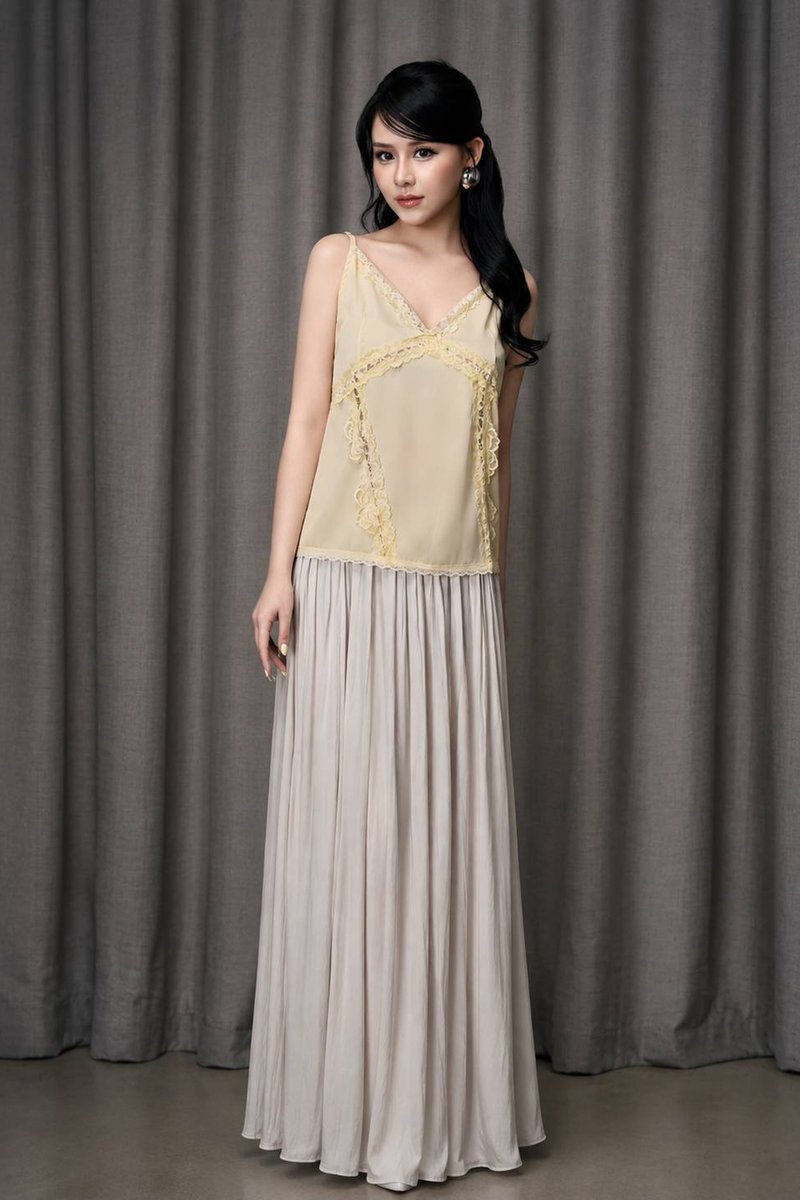 Celeste Top in Pale Buttercream